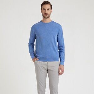 Camicissima Blue Cashmere Wool Blend Italian Knit‎ Pullover Sweater Men’s XL